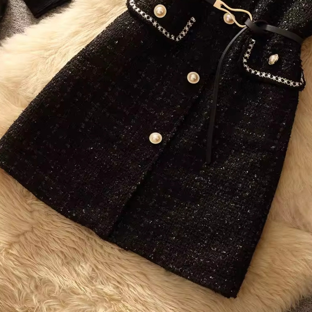 Simple Wooden Vest Coat Women's Two-Piece Set - Picture 6 of 7